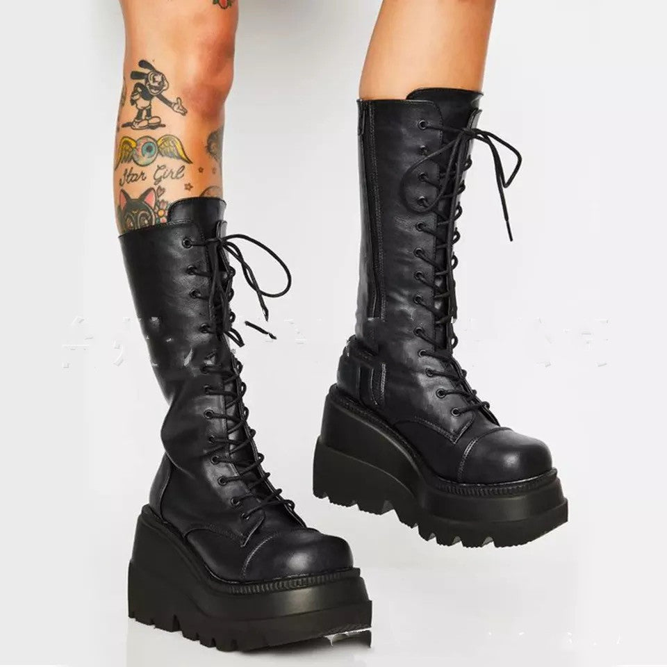 Platform Shoes Boots Winter Shoes Genuine Leather