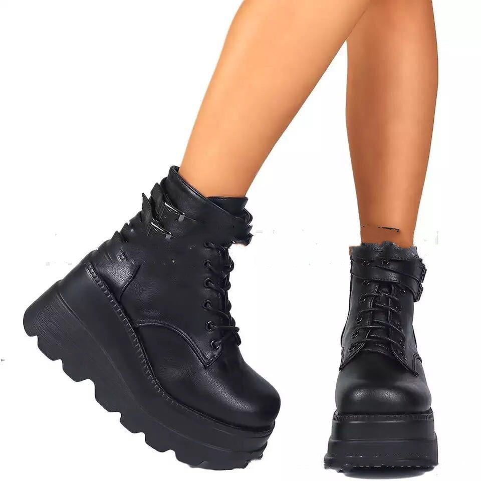 Platform Shoes Boots Winter Shoes Genuine Leather