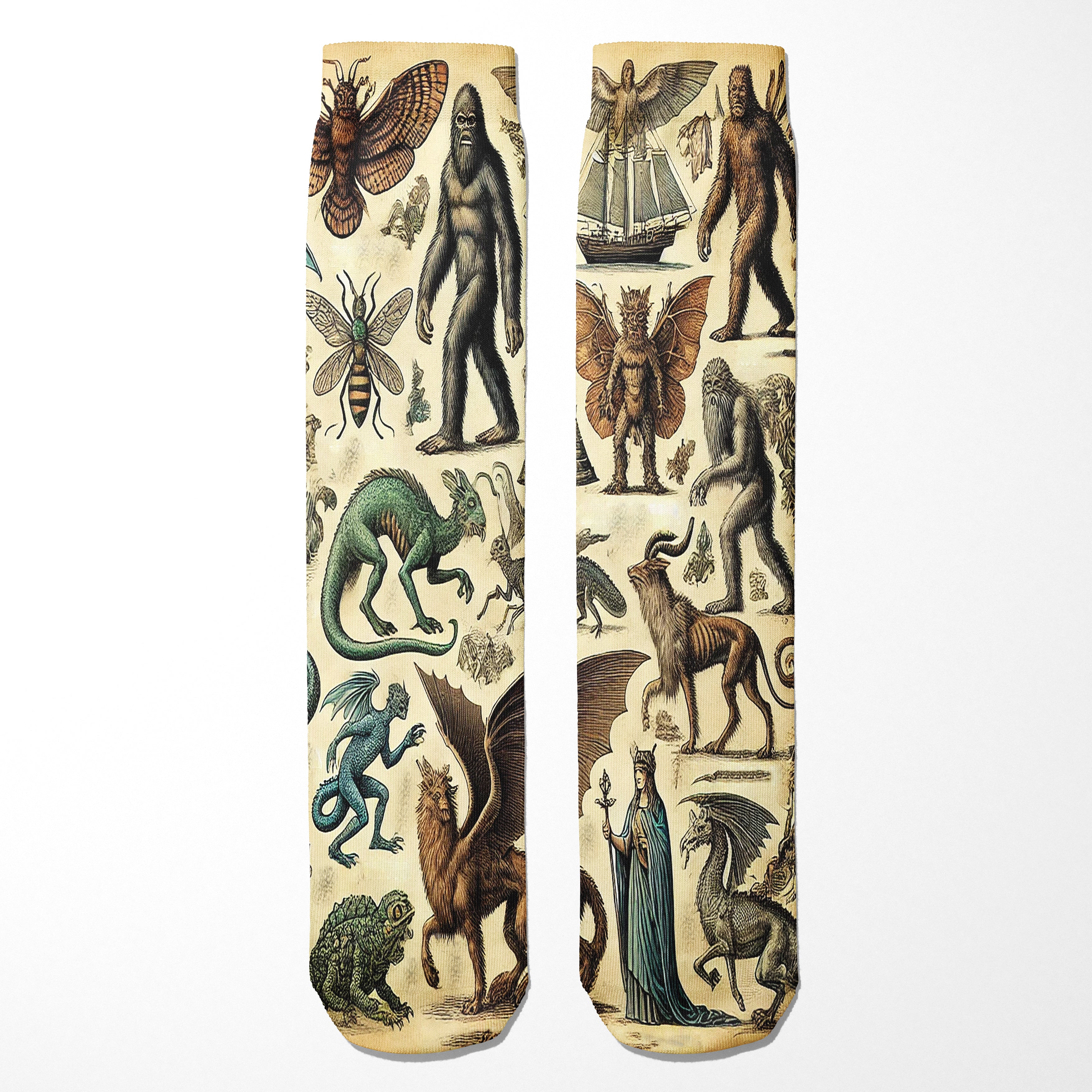 Cryptids and Mythological Creatures Socks
